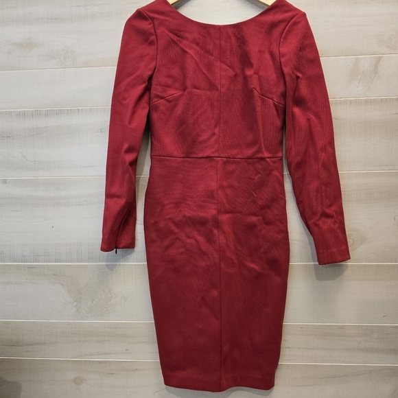 {10} Robert Rodriguez Red Structured Dress - Picture 2 of 13